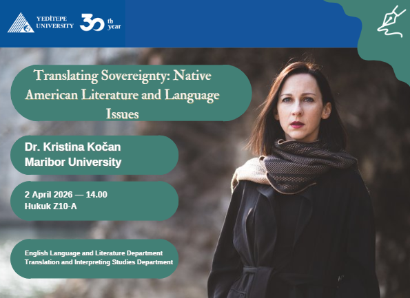 English Language and Literature Guest Speaker: Dr. Kristina Kočan