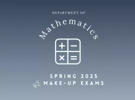 Spring 2025 Math Makeup Exams