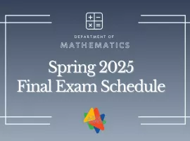Spring 2025 Final Exam Schedule