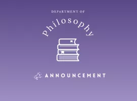 Philosophy Department 2025 Spring Final Schedule
