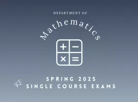 Math Single Course Exams