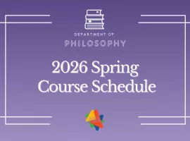 2026 Spring Course Schedule
