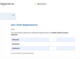 Add-Drop Sonrası Ders Ekleme Bırakma İçin Otomasyon Linki