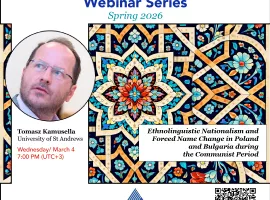 Tarihsel Sosyal Bilim Webinar Serisi Bahar 2026 